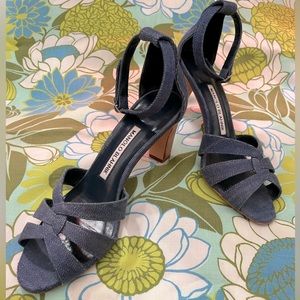 Manolo Blahnik Denim Heels 36